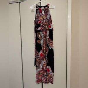 Beautiful print dress with back tie